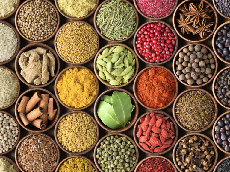 Array of spices for story about spice importer that did not comply with FSVP requirements